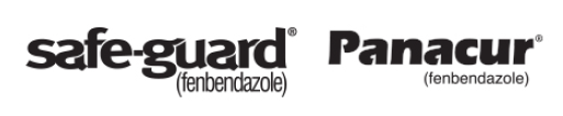 Logos of Safe-guard (fenbendazole) and Panacur (fenbendazole)