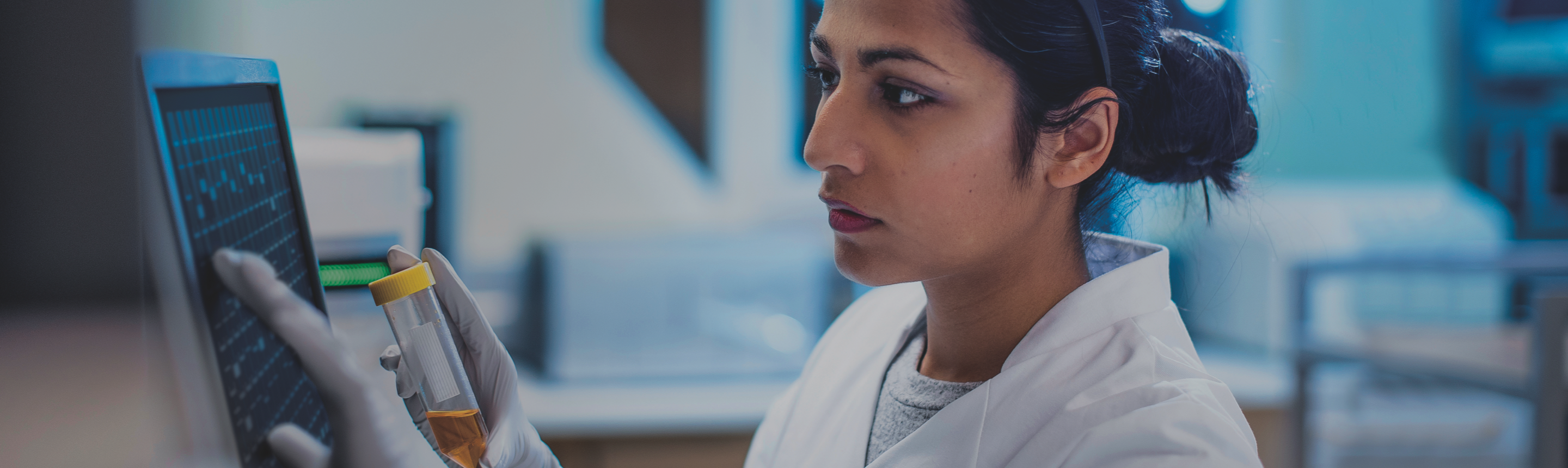 Female researcher in laboratory