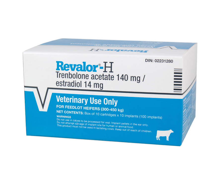Revalor®-H cattle implants product packaging